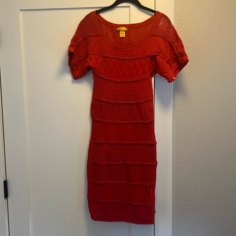 Catherine Malandrino red‎ knit summer dress